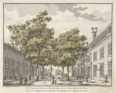 View of the Courtyard of the Leprosy House in Amsterdam by Willem Writs
