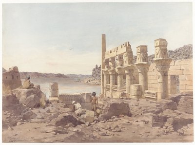 View of the Temple Ruins at Philae near Aswan by Willem de Famars Testas