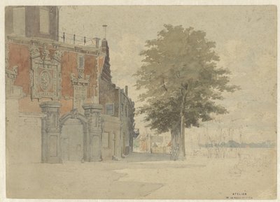 The Groothoofdspoort in Dordrecht by Willem de Haas Hemken