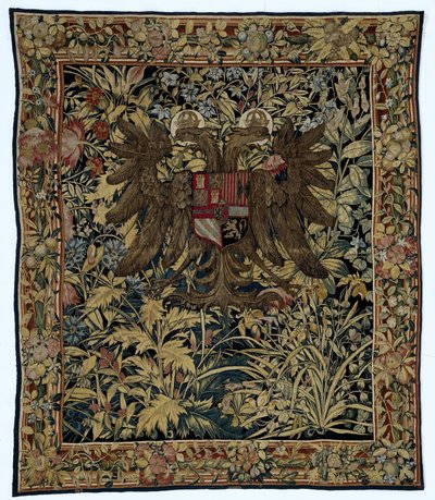 Tapestry with the Arms of Emperor Charles V by Willem de Pannemaker