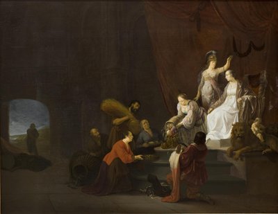Allegory on Peace. Pax Being Crowned by Minerva by Willem de Poorter