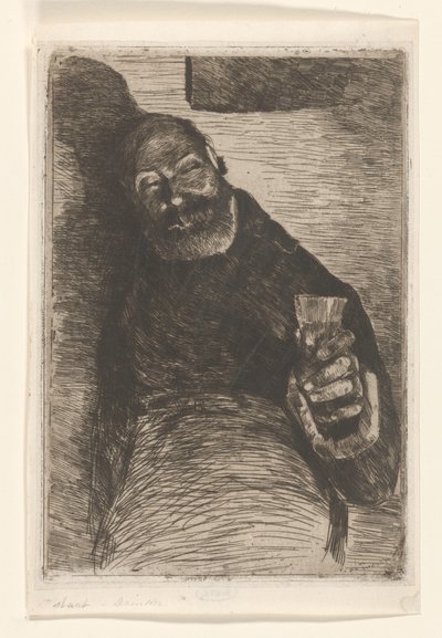 Drinker by Willem de Zwart (signed by artist)