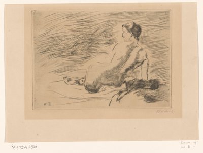 Reclining Naked Woman by Willem de Zwart (signed by artist)