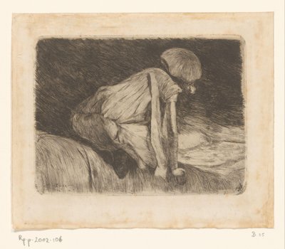 Reading Girl (Seen from the Back) by Willem de Zwart