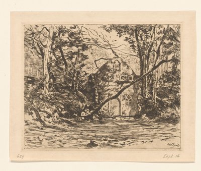 Ruins in a Forest by Willem de Zwart