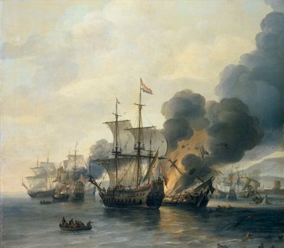 The Battle of Leghorn, 4 March 1653 by Willem van Diest
