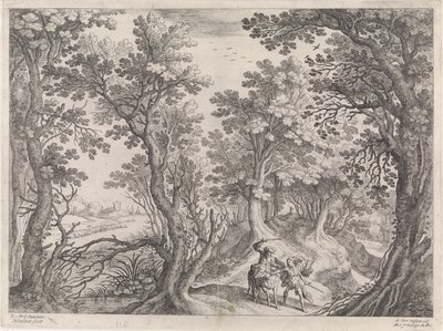 Balaam and the Donkey (Italian Landscapes) by Willem van Nieulandt (II)