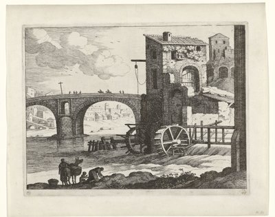 Bridge and Watermill by Willem van Nieulandt (II)