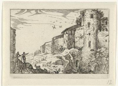 Landscape with Roman Ruin by Willem van Nieulandt (II)