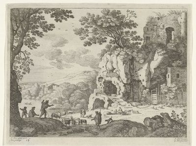 Landscape with Ruin by Willem van Nieulandt (II)