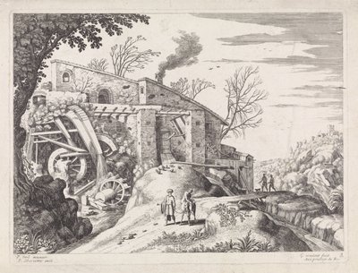 Landscape with a Watermill and the Good Samaritan by Willem van Nieulandt (II)
