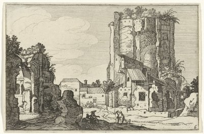 Two Ruins (Roman Ruins and Coastal Landscapes) by Willem van Nieulandt (II)