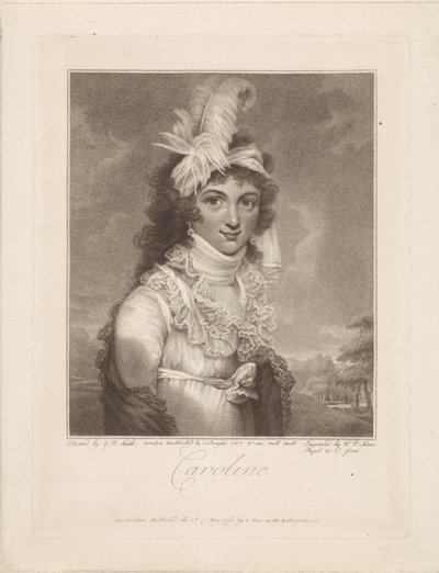 Portrait of Caroline Amalia Elisabeth of Brunswick-Wolfenbüttel by Willem van Senus