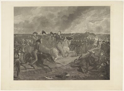 Prince of Orange in the Battle of Quatre-Bras, 1815 by Willem van Senus
