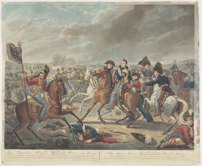 His Royal Highness William Prince of Orange in the Glorious Battle of Waterloo, June 18, 1815, Wounded at the Moment of Victory by Willem van Senus