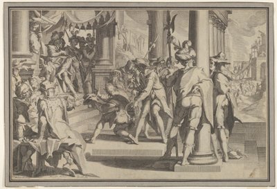 Allegory of Justice Sanctity of the Law with a Court Scene, 1605 by Willem van Swanenburg