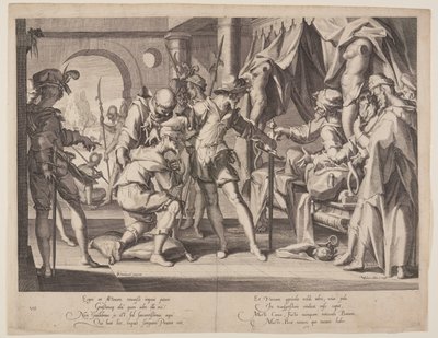 Count William Permitting Beheading, plate 7 from Thrones of Justice by Willem van Swanenburgh