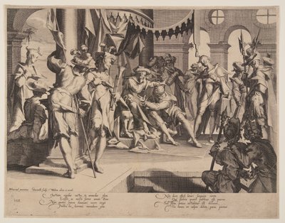 Judge Bias Shedding Tears, plate 9 from Thrones of Justice by Willem van Swanenburgh