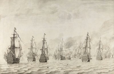 The Battle of Dunkirk by Willem van de Velde (I)