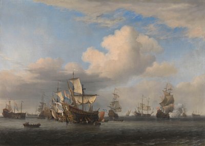 Captured English Ships after the Four Days’ Battle by Willem van de Velde (II)