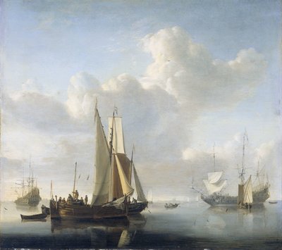 Ships before the Coast by Willem van de Velde (II)