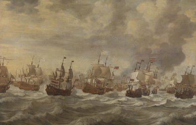 Episode from the Four Days Naval Battle of June 1666 by Willem van de Velde