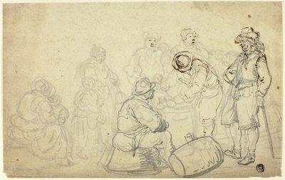 Peasant Scene by Willem van de Velde I