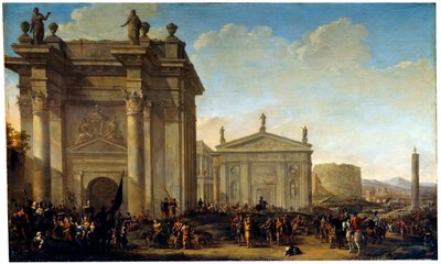 A Triumphal Procession by Willem van de Velde the Younger