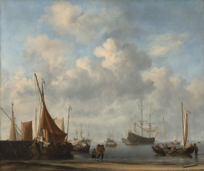 Entrance to a Dutch Port by Willem van de Velde the Younger