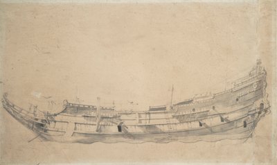 Portrait of a Dutch frigate, c.1655 by Willem van de Velde the Younger