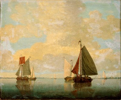 Sailing Boats, 17th century by Willem van de Velde the Younger