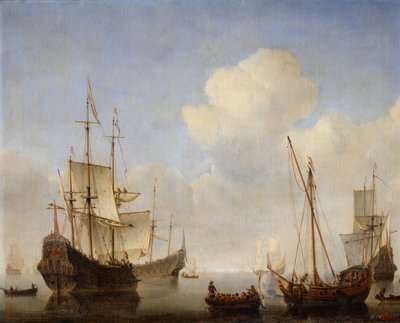 The Dutch Squadron at the West African Coast by Willem van de Velde the Younger