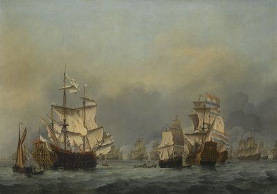 The Four Days Battle, c. 1670 by Willem van de Velde the Younger