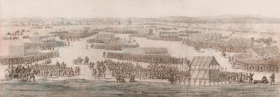 A Grand Review on Hounslow Heath by Willem van de the Elder Velde