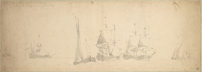 Dutch Ships in a Sea, 28 May-7 June 1665 by Willem van de the Elder Velde