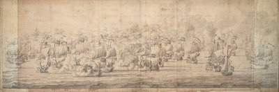 The Battle of Lowestoft, 3-13 June 1665, c.1674 by Willem van de the Elder Velde