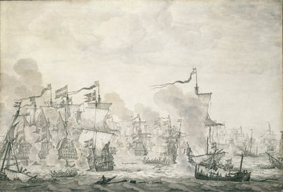 The Battle of The Sound, 29 October - 8 November 1658 by Willem van de the Elder Velde
