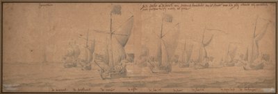 Yachts Arriving on the Coast of Holland on 9 December 1677 by Willem van de the Elder Velde