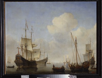 The Dutch Squadron at the West African Coast by Willem van de Velde the Younger
