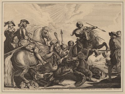 The Wolf Hunt by Willem van der Leeuw after Sir Peter Paul Rubens