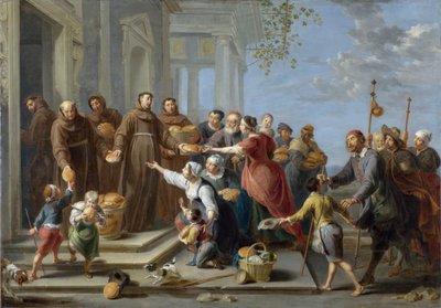 Saint Anthony of Padua Distributing Bread by Willem van the Elder Herp
