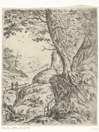 Landscape with Wooden Bridge by Willem von Bemmel