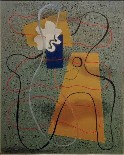 Shell Form in Blue by Willi Baumeister