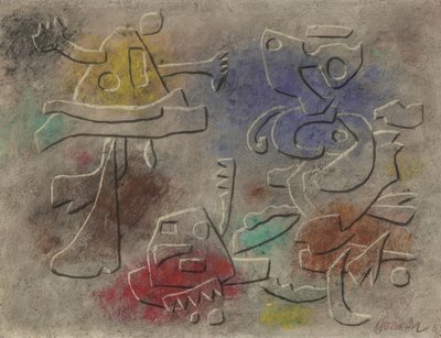 Colored Relief Image by Willi Baumeister