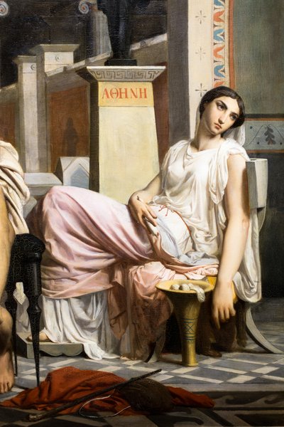 Odysseus recognized by his nurse on his return from Troy by William Adolphe Bouguereau