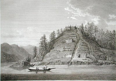 Village of the Friendly Indians at the entrance of Bute