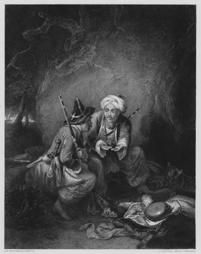 Arabs Dividing Spoil, from the picture in the Vernon Gallery by William (after) Allan