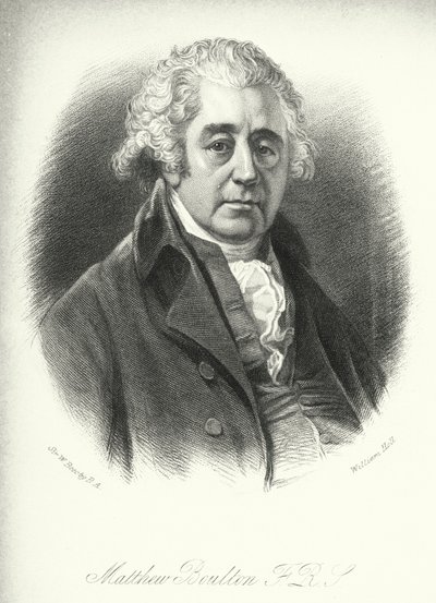 Matthew Boulton, FRS (engraving) by William (after) Beechey