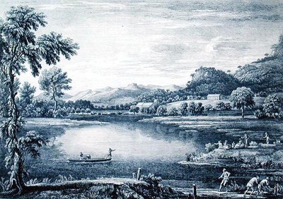 A View of Winander Meer near Ambleside, engraved by Chatelin and Muller by William (after) Bellers