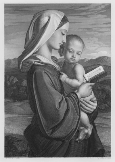 The Virgin Mother, from the picture in the Royal Collection by William (after) Dyce